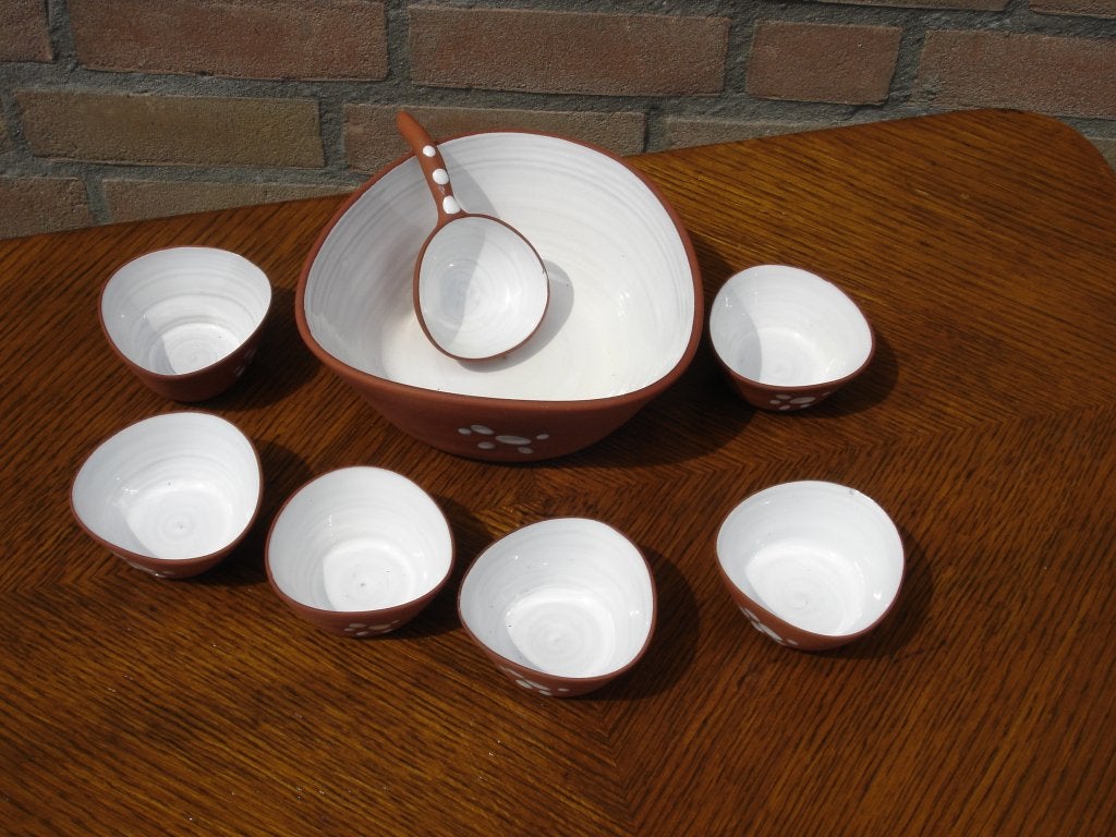 Vintage / Retro PINDASET en div. ander aardewerk jaren 50, Antiek en Kunst, Antiek | Keramiek en Aardewerk, Ophalen of Verzenden