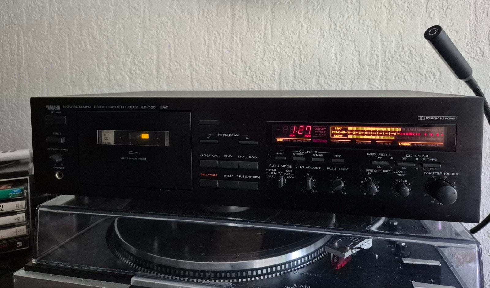 Yamaha KX-530 rs Stereo Cassettedeck., Ophalen of Verzenden, Overige merken
