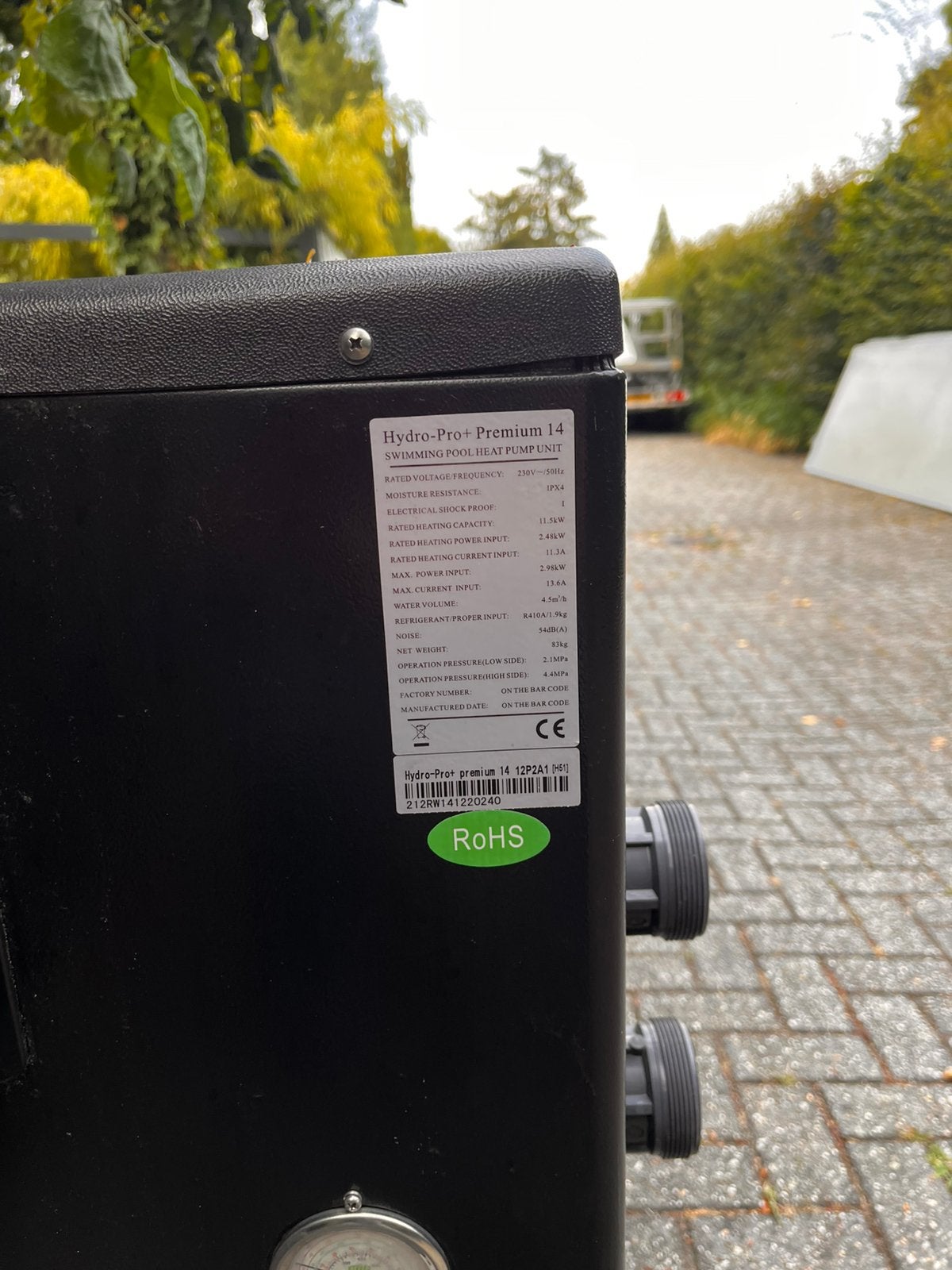 Zwembad Warmtepomp Hydro pro premium +14, Tuin en Terras, Ophalen, Gebruikt