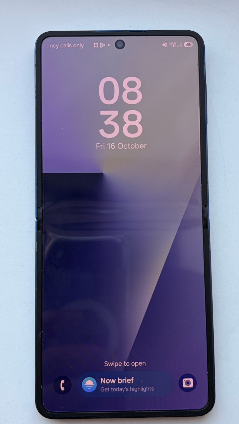 Samsung Galaxy Z Flip7 256GB Blauw – Goede staat, Ophalen, Blauw, Zo goed als nieuw, Zonder simlock