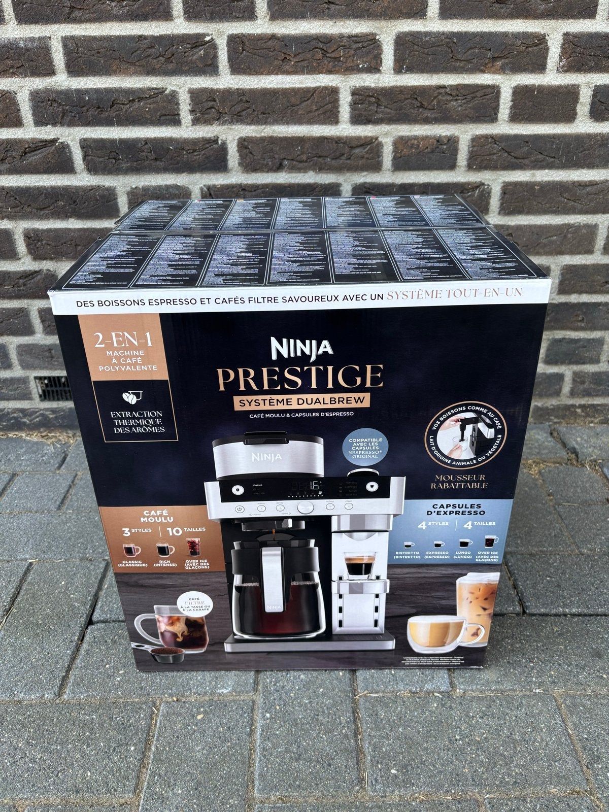 Ninja Prestige DualBrew Systeem Koffie- en Espressomachine, Witgoed en Apparatuur, Koffiezetapparaten, 10 kopjes of meer, Nieuw