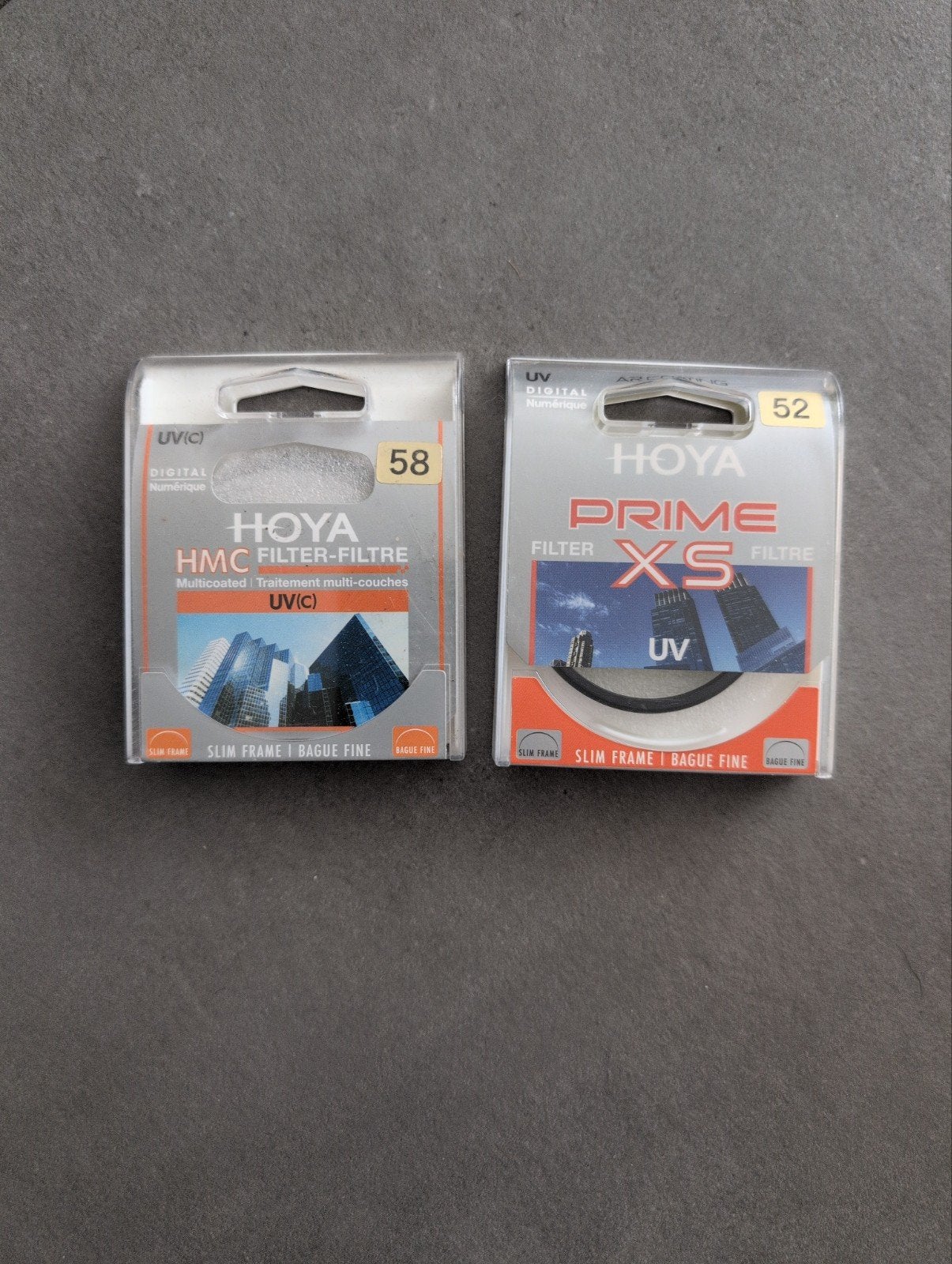 Hoya UV(C) HMC 58mm & Hoya Prime XS UV 52mm filters, UV-filter, Ophalen of Verzenden, Zo goed als nieuw, Multi-coating