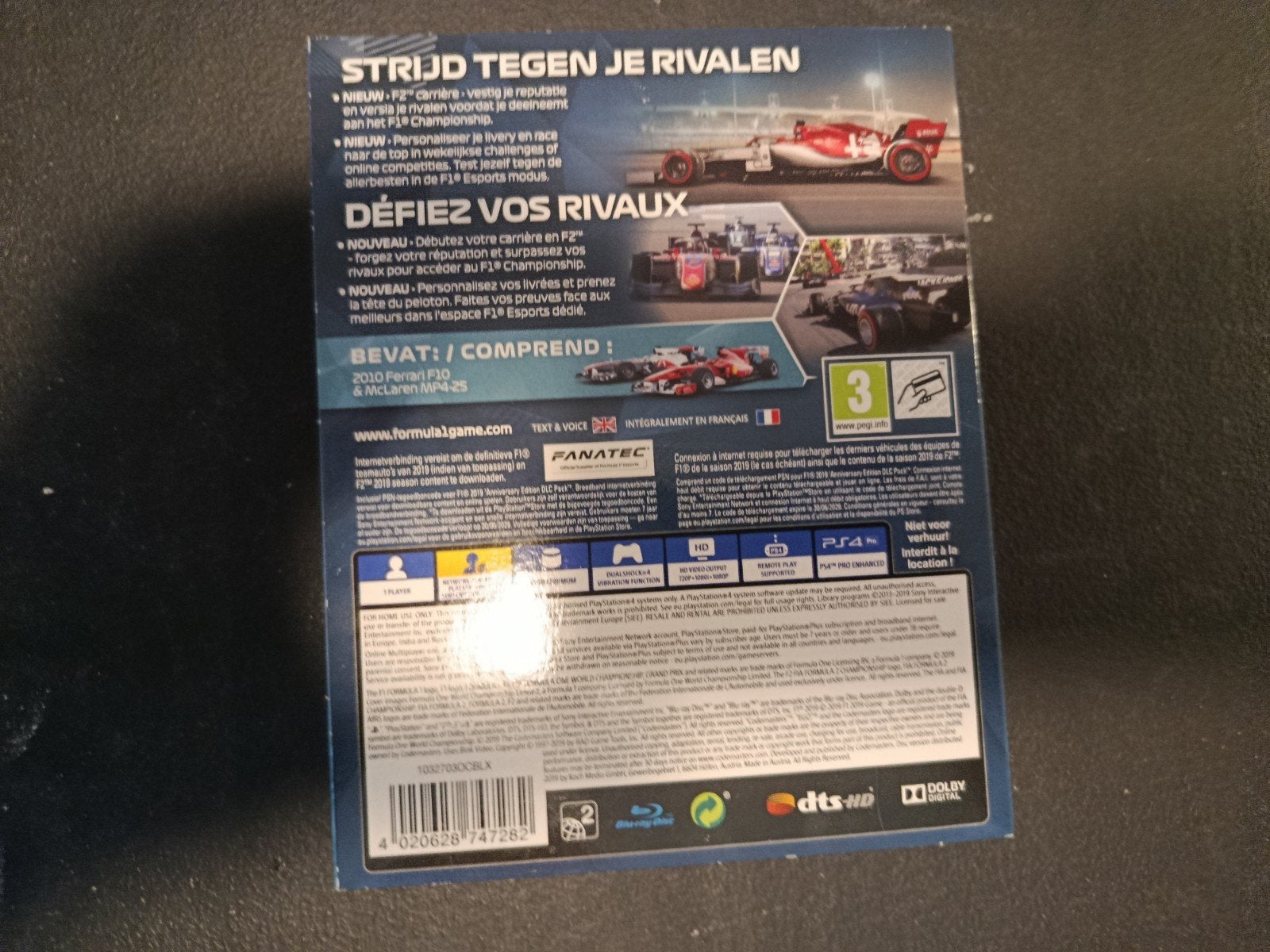 F1 2019 Anniversary Edition PS4 - Zo goed als nieuw, Spelcomputers en Games, Online, 1 speler, Racen en Vliegen, Ophalen of Verzenden