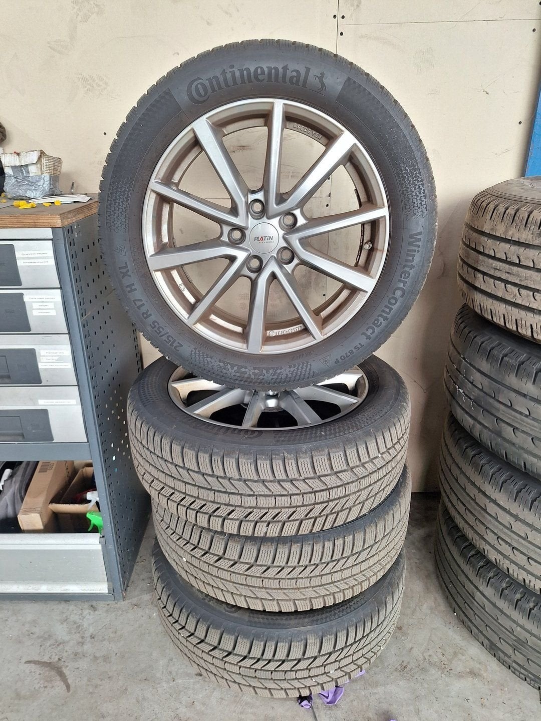 Volkswagen Passat Winterset 17 Inch, Ophalen, -, -, Banden en Velgen