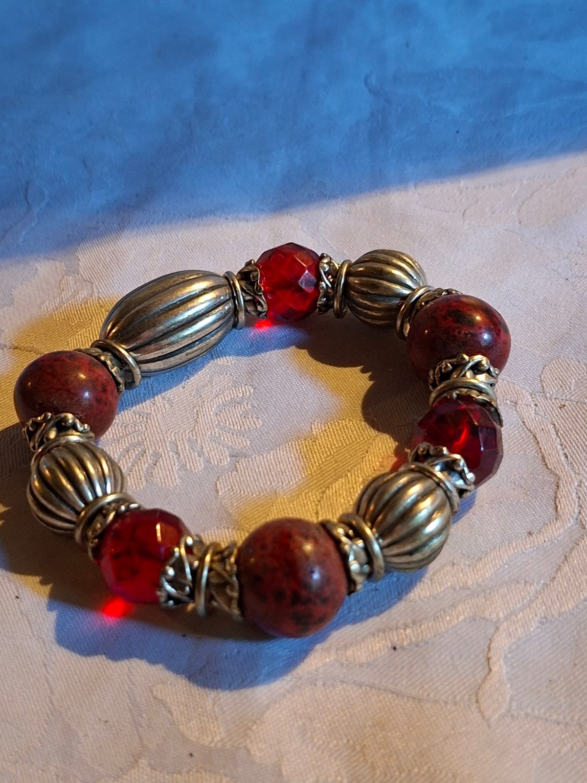 vintage armband, Verzenden, Zilver, Overige materialen