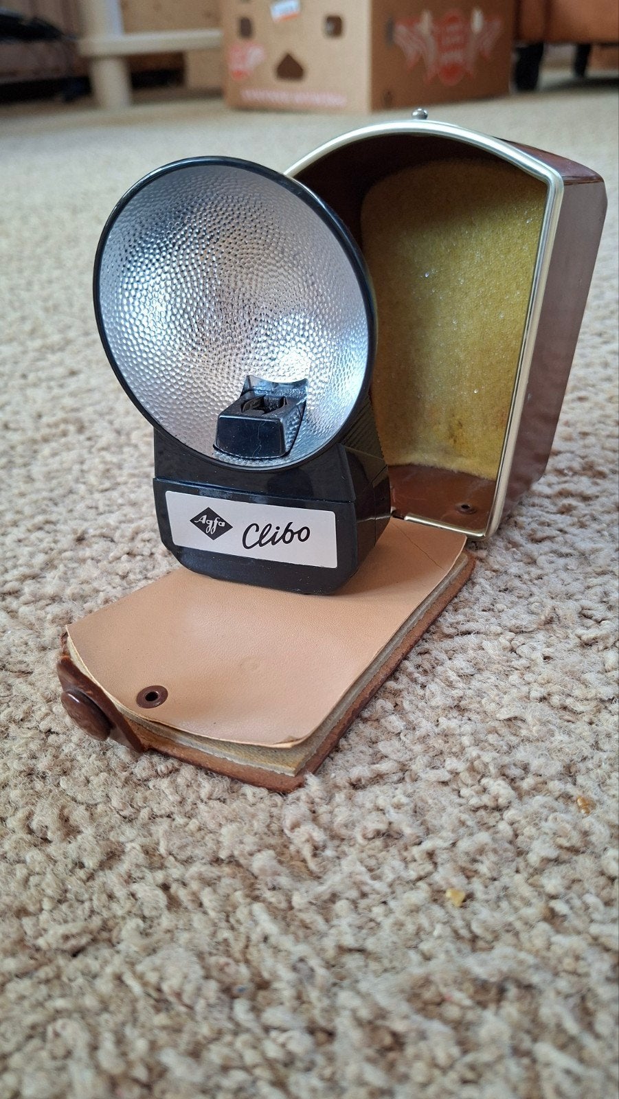 Vintage Agfa Clibo flitser voor analoge fotografie, Externe flitser, Ophalen of Verzenden, Zo goed als nieuw, Agfa