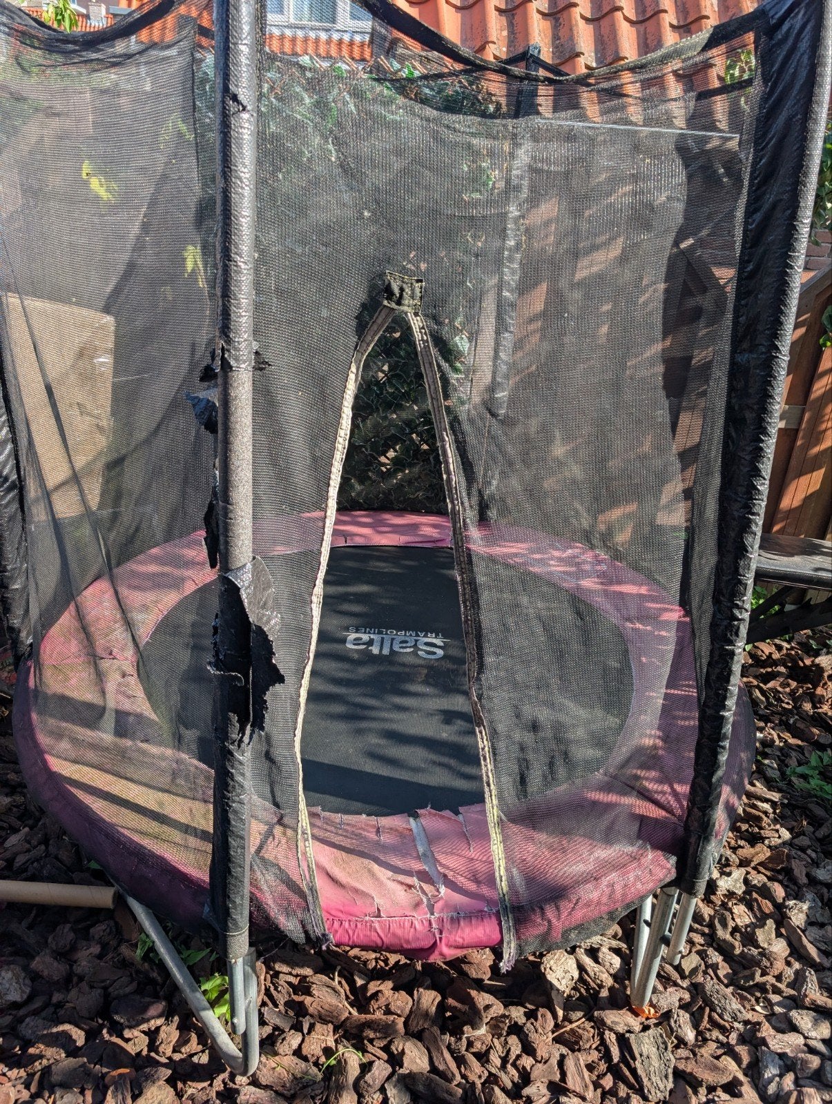 Salta Trampoline met veiligheidsnet - Gebruikt, Ophalen, Gebruikt