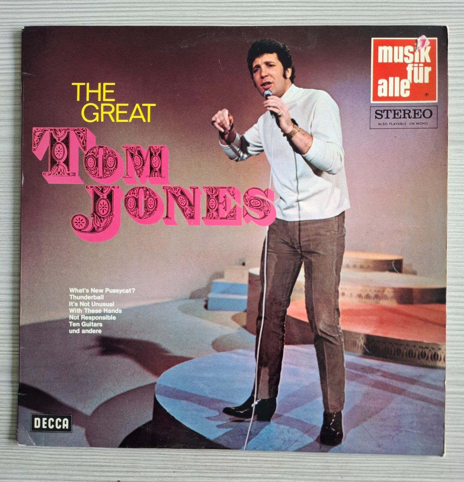 Tom Jones - The Great Tom Jones LP, Gebruikt, Fotohoes, Ophalen of Verzenden, 1970 - 1979