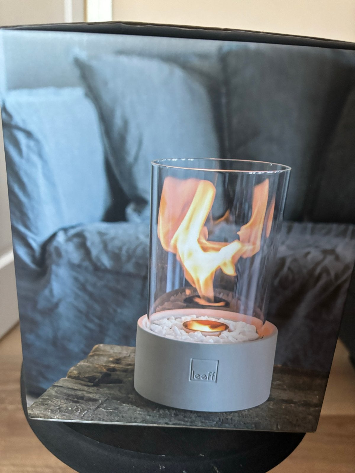 NIeuw:  Bio-ethanol Tafelhaard 'STONE FIRE' Wit, Ophalen of Verzenden, Nieuw, Vrijstaande haard, Overige soorten