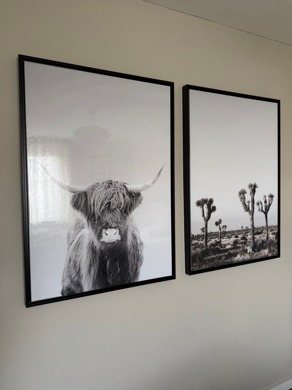 2 schilderijen van cocomaison 105x74.5cm, Ophalen, Print, Dieren