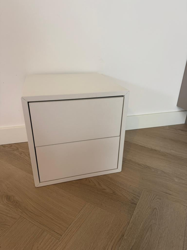 Eket kast met 2 lades, Ophalen, Zo goed als nieuw, Minder dan 45 cm, Minder dan 55 cm