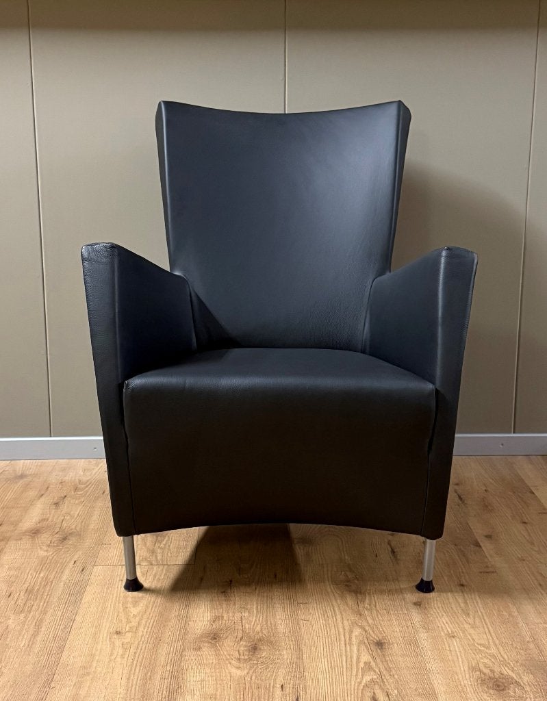 Montis Windy fauteuil refurbished - nieuw leer, Leer, Nieuw, 75 tot 100 cm, Ophalen of Verzenden