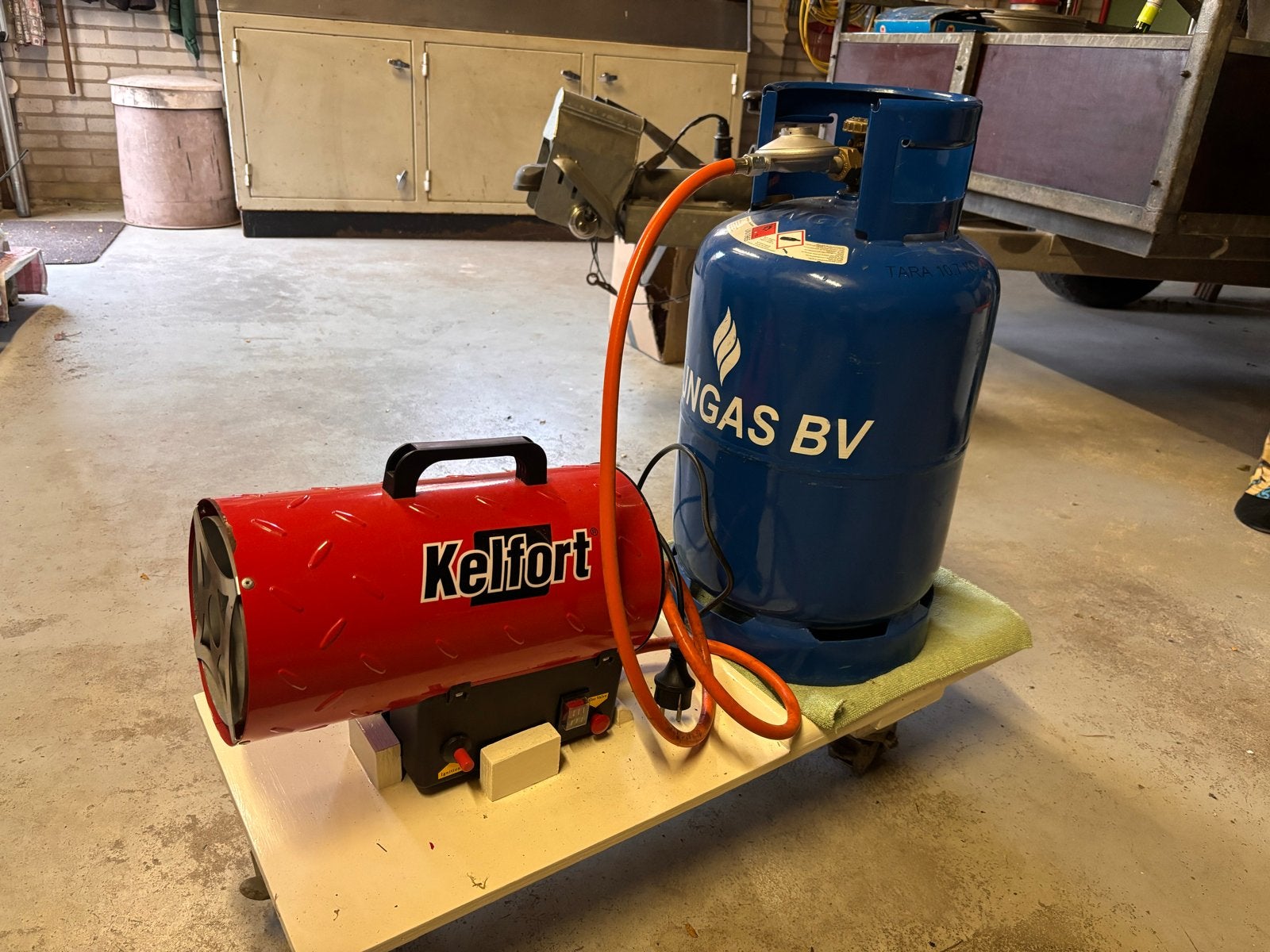 Kelfort gasheater (kanon) - Krachtige verwarming, Ophalen, 30 tot 80 cm, Gebruikt, Kachel