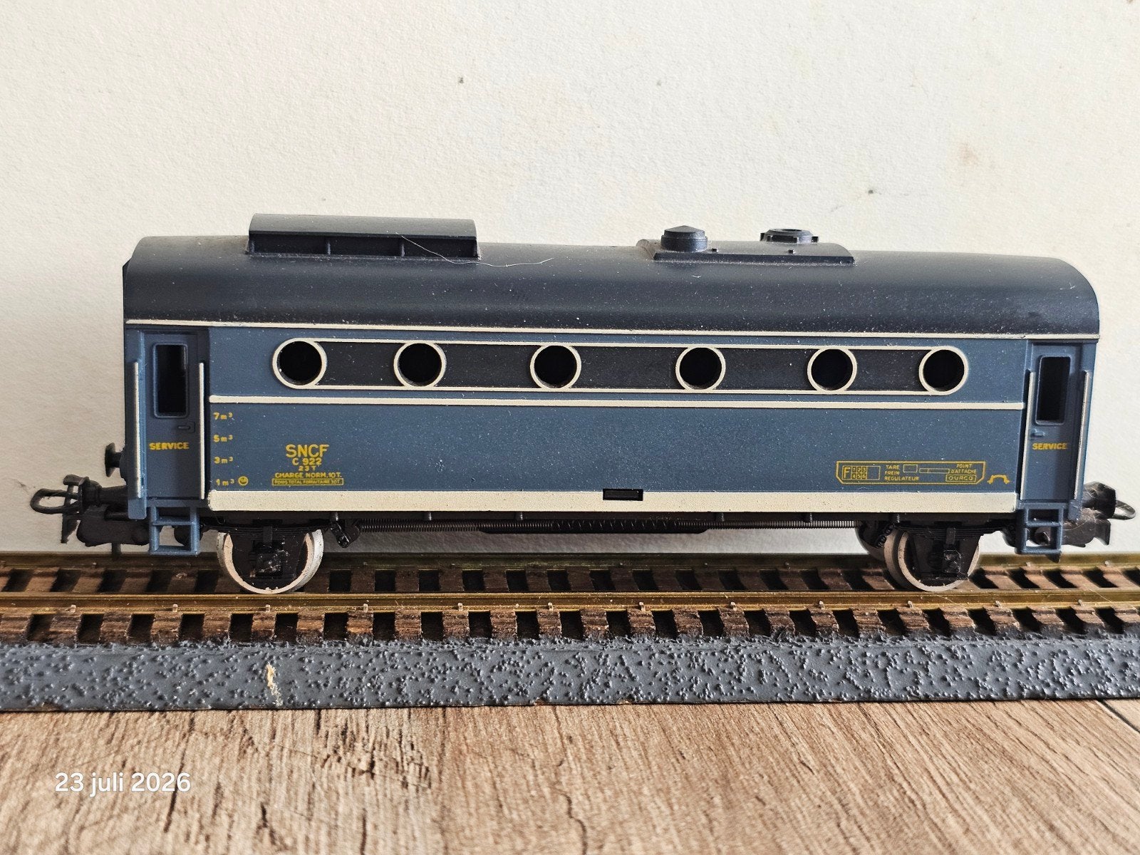 Zeldzame Jouef SNCF Wagon - Modelspoorbaan, Gebruikt, Jouef, Gelijkstroom of Wisselstroom, Wagon