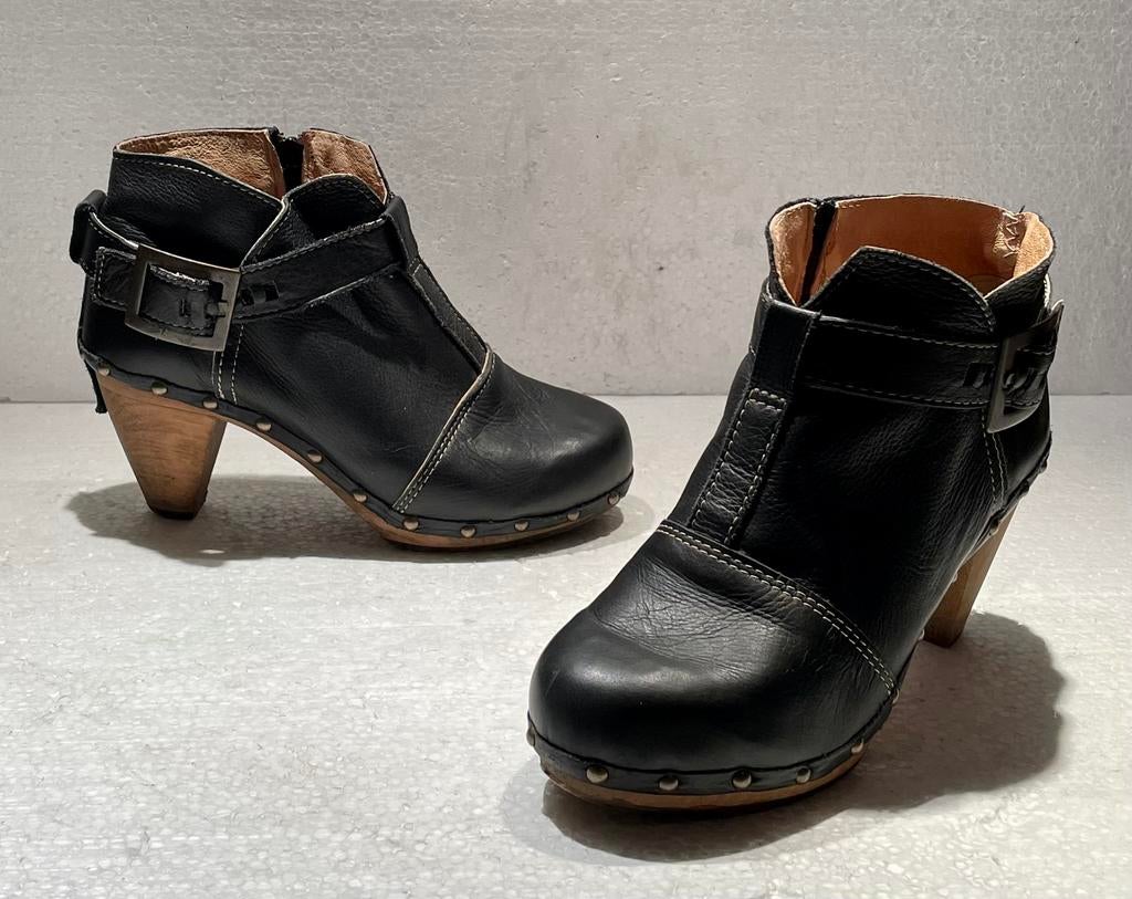 Sanita Danish Clogs ' klomp schoenen ‘ hoge hakken zwart 39, Ophalen of Verzenden, Zo goed als nieuw, Schoenen met hoge hakken