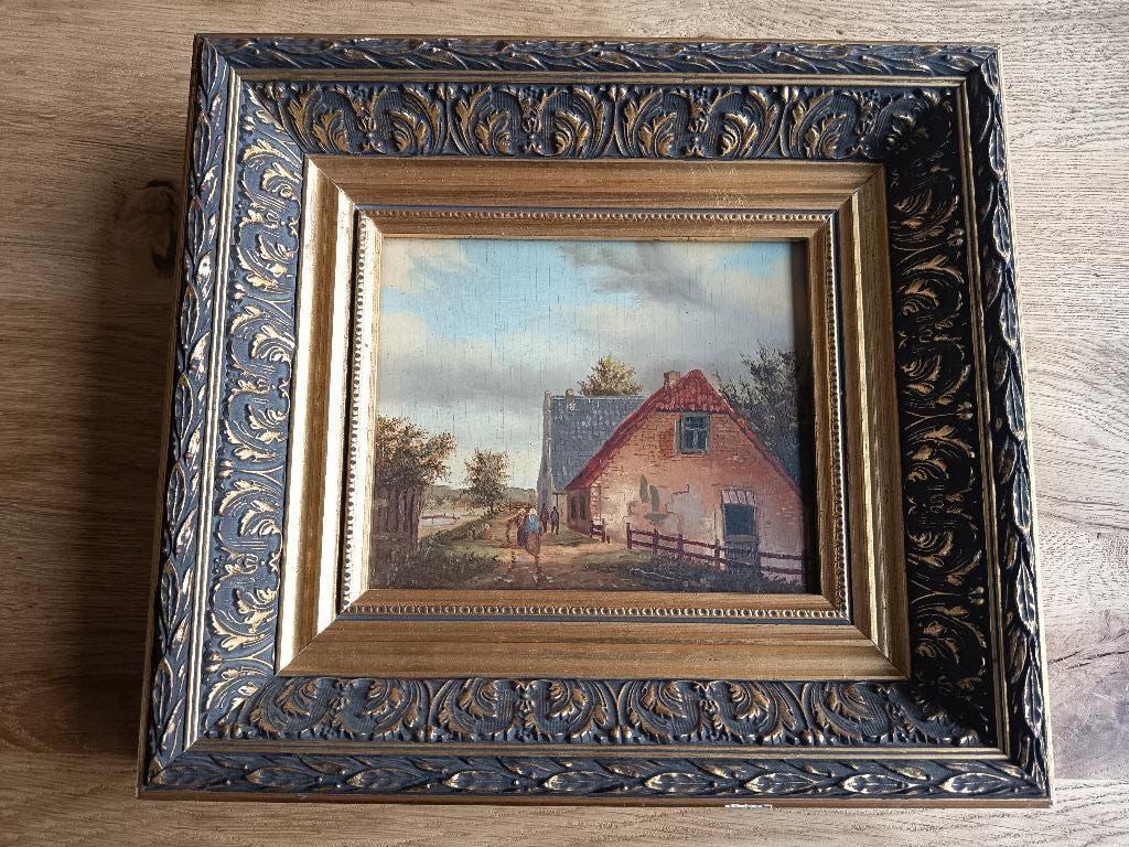 Prachtig Oud Hollands schilderij, zeer verfijnd!, Antiek en Kunst, Ophalen of Verzenden