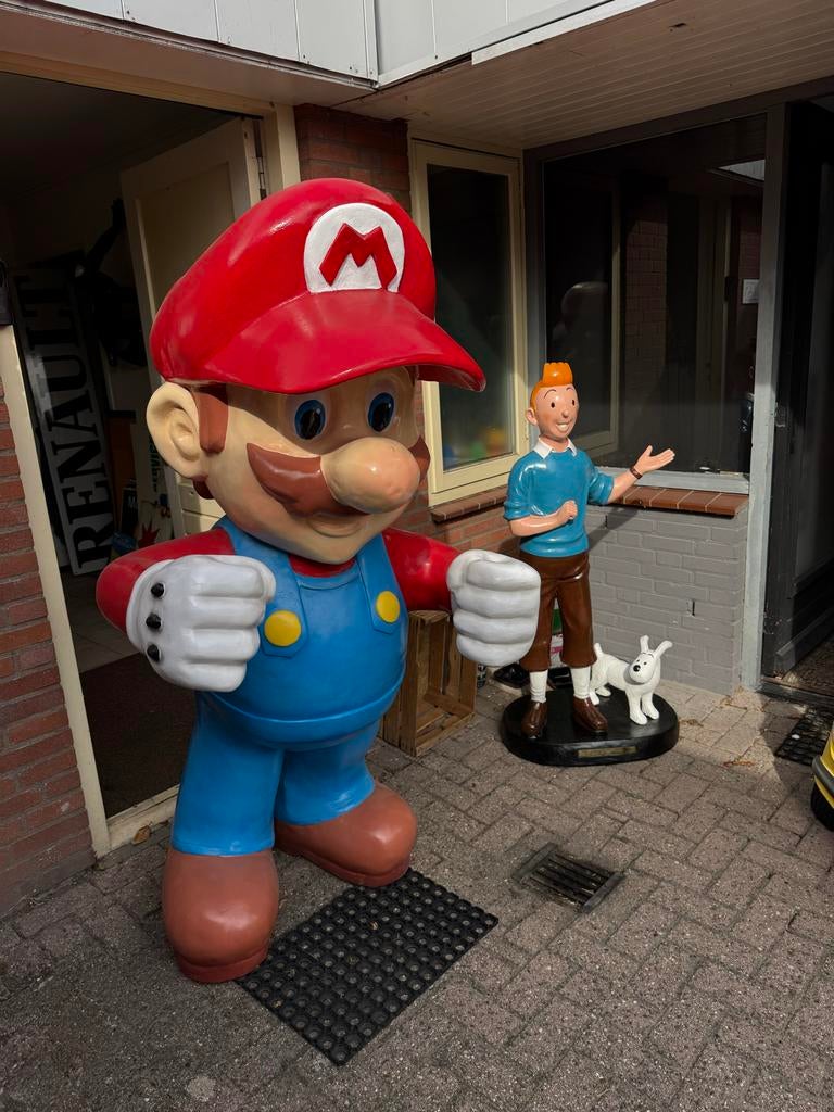 Grote Mario Bros. Beeld XXL - Perfect voor Decoratie, Verzamelen, Beelden en Beeldjes, Ophalen, Zo goed als nieuw, Fantasy