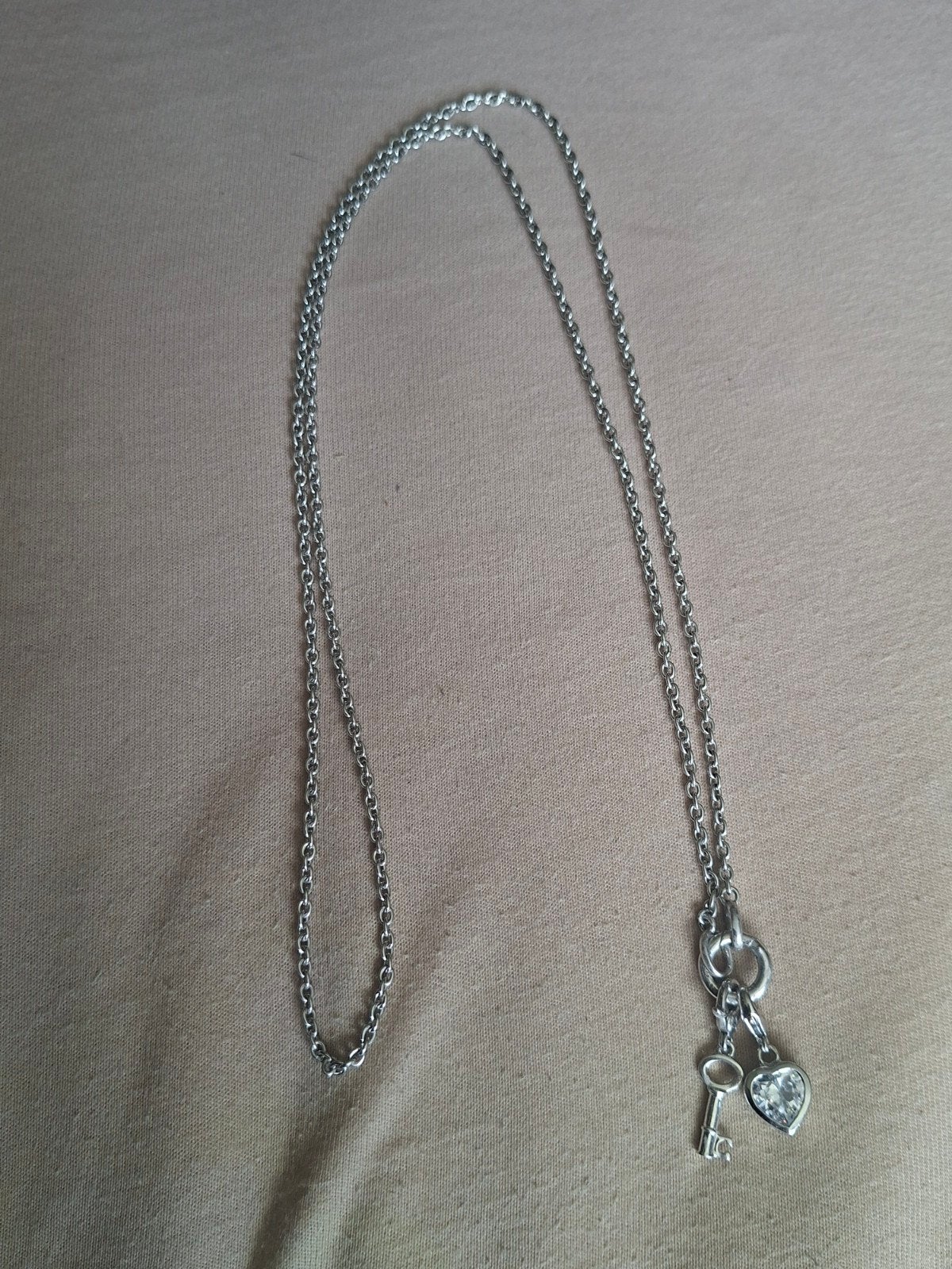 Ti sento ketting met bedels, Ophalen, Zo goed als nieuw, Zilver, Zilver