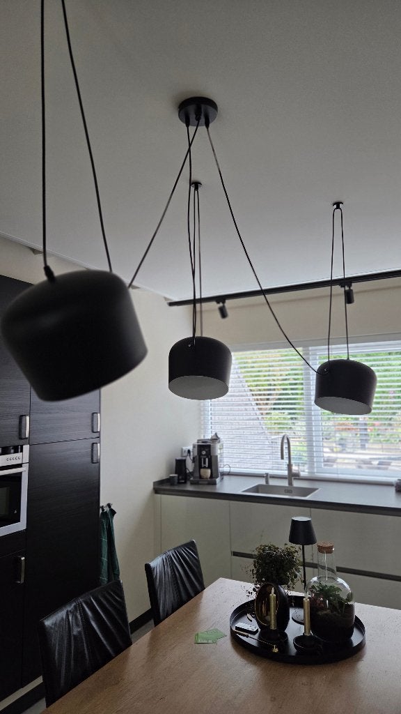 Moderne hanglampen, set van 3, Ophalen, E27 (groot), Zo goed als nieuw, Metaal