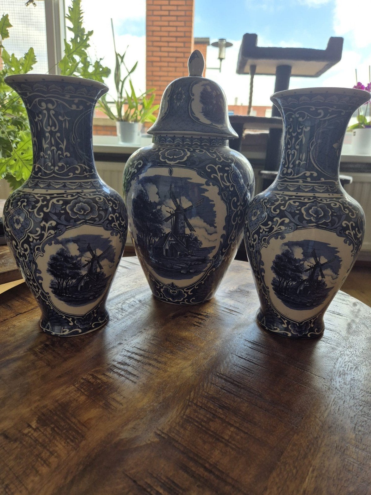 Delfts Blauw Vazen en Pot - Holland, Antiek en Kunst, Antiek | Vazen, Ophalen