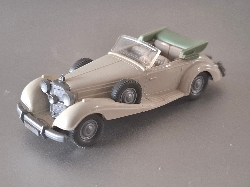 1:87 Mercedes 540K ccreme Wiking prewar oldtimer € 4, Verzenden, Zo goed als nieuw, Auto, Wiking