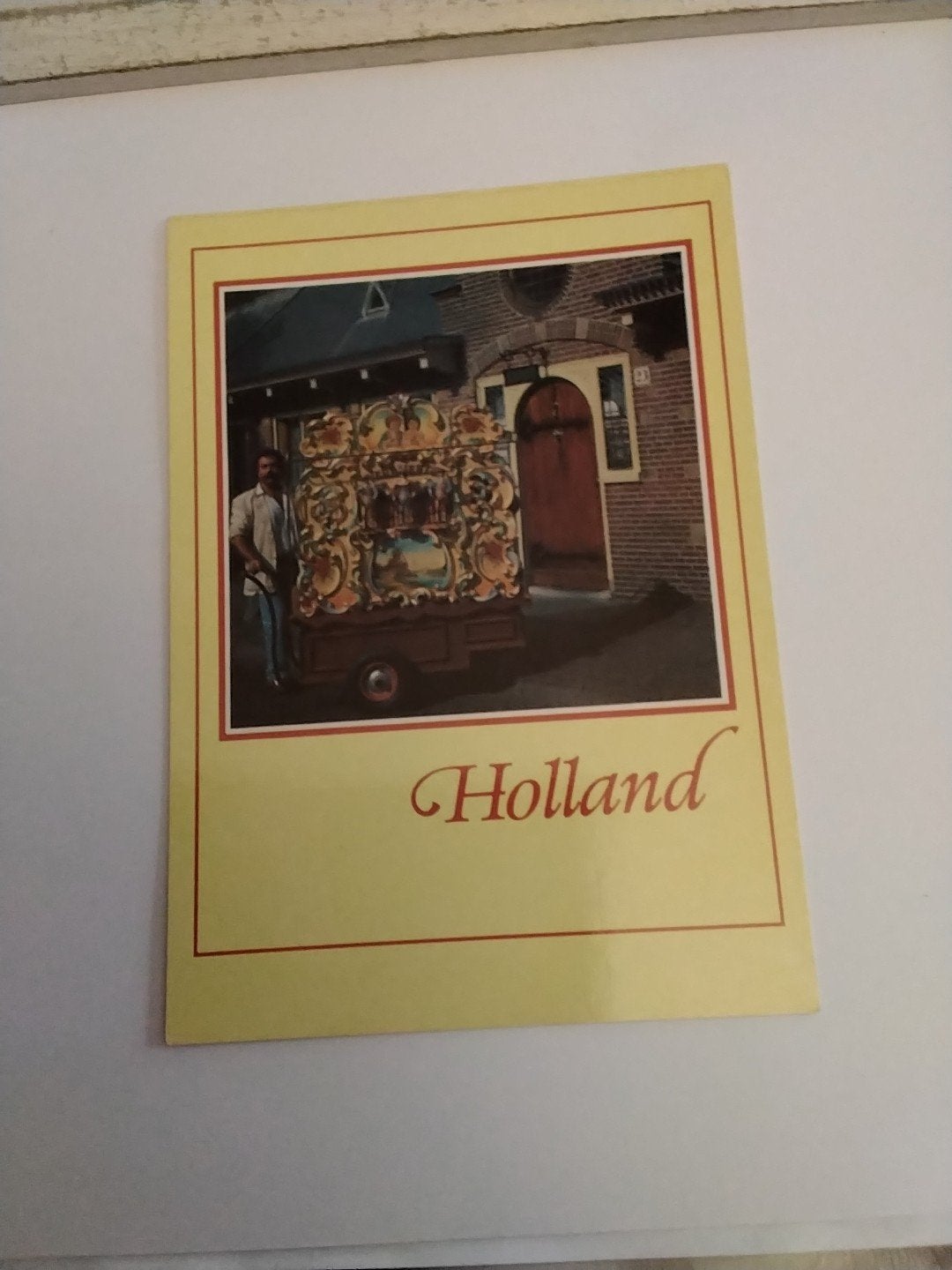 Ansichtkaart Holland met draaiorgel, Ophalen of Verzenden