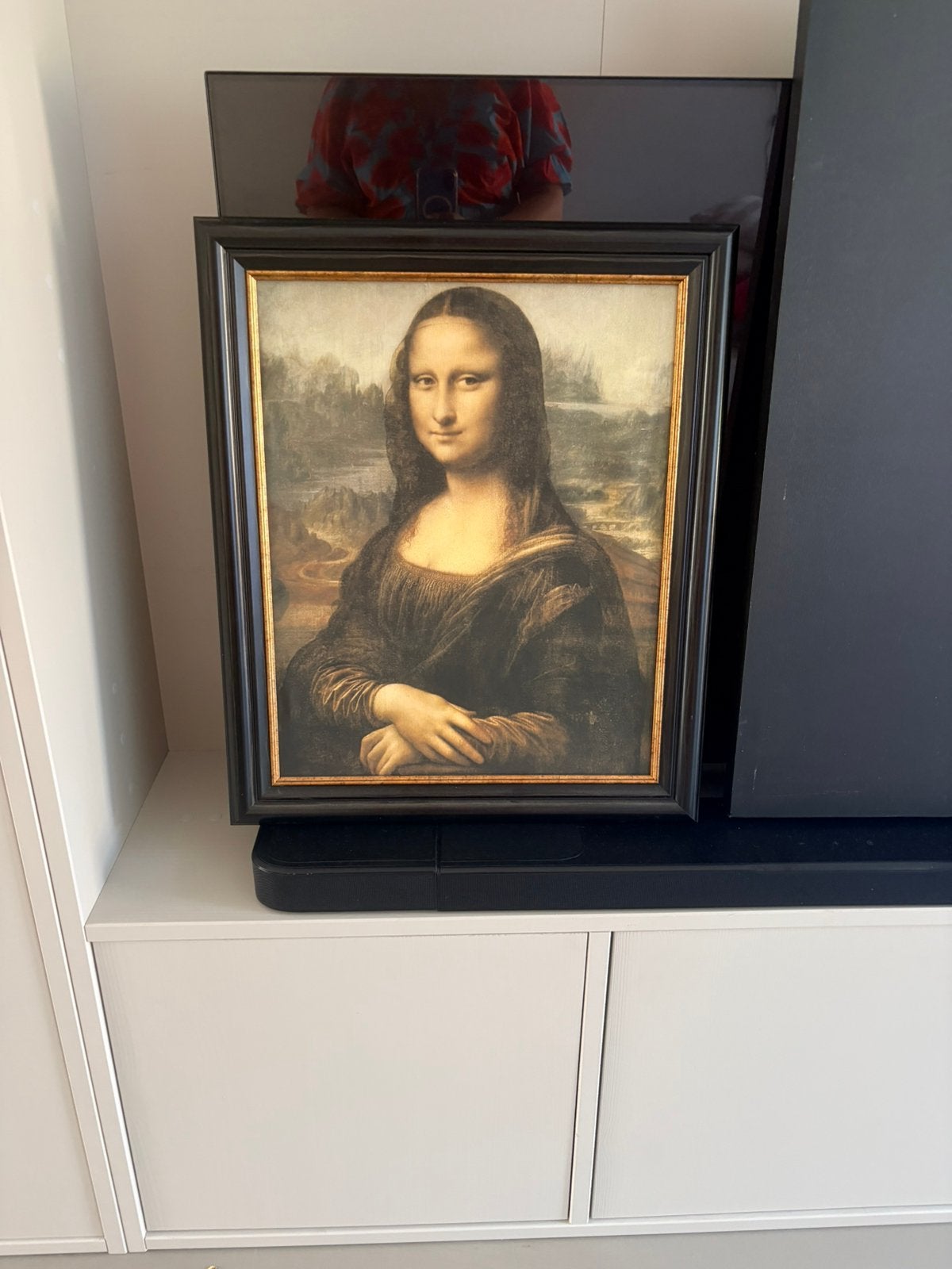 Schikderij mona lisa, Ophalen
