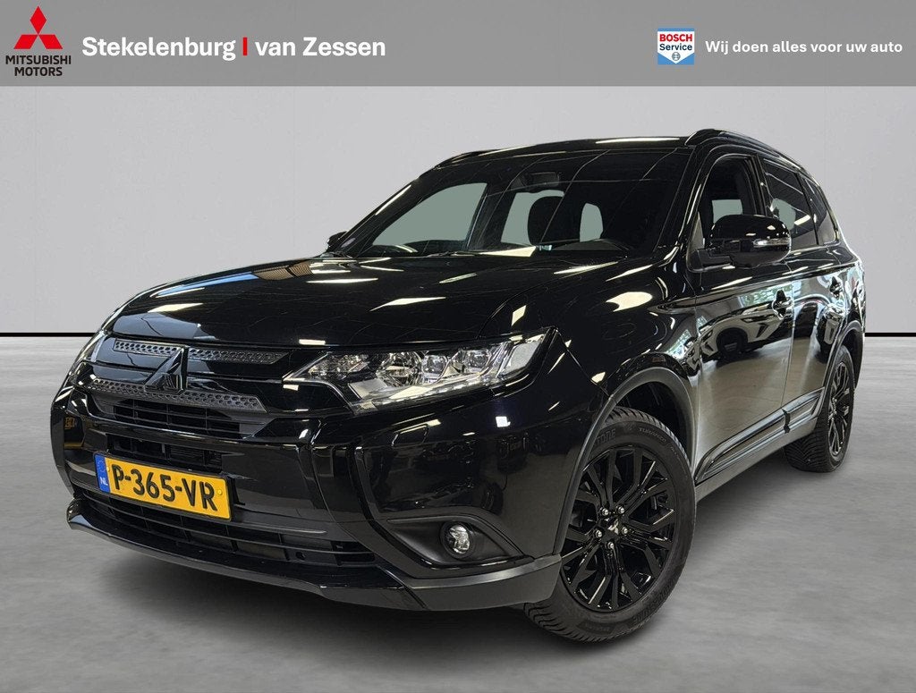 Mitsubishi Outlander 2.0 Black edition 7 persoons, Trekhaak,, Auto's, Mitsubishi, 1998 cc, Stof, Euro 6, 4 cilinders