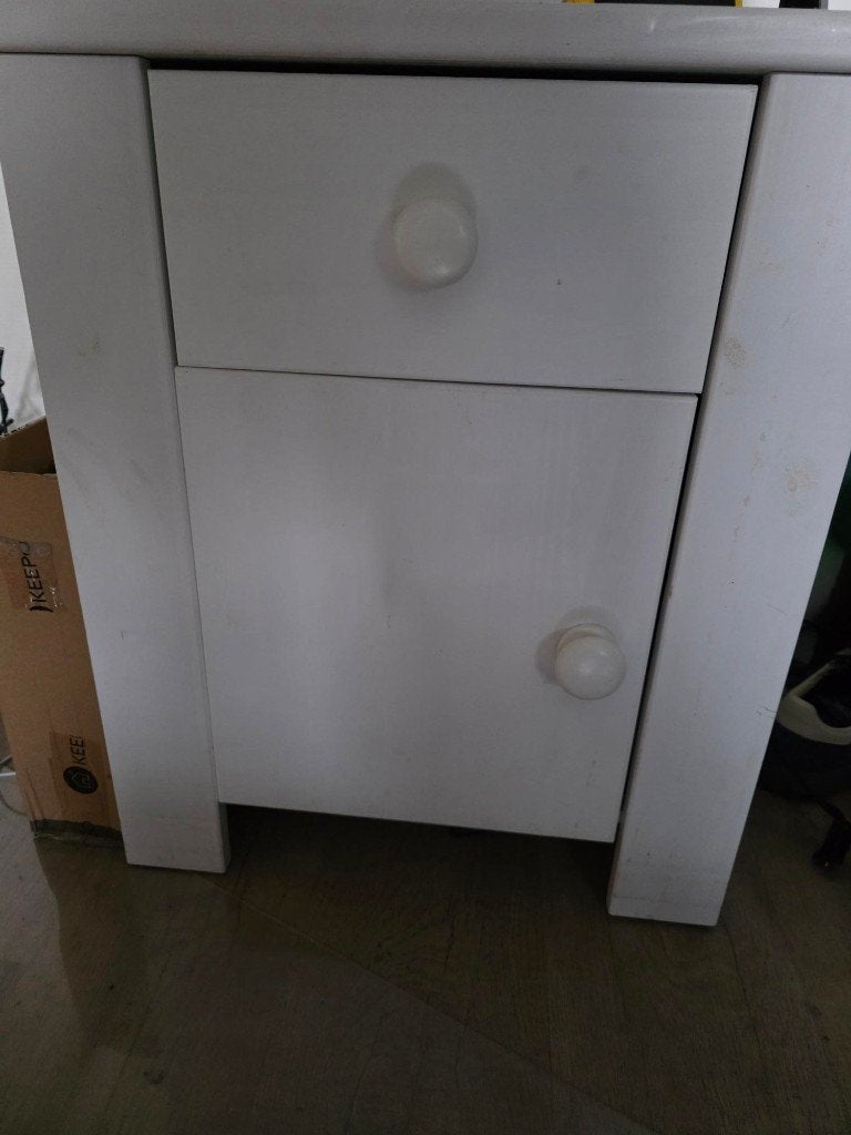 mooi Bopita bijzetkastje wit, Gebruikt, 50 tot 70 cm, Ophalen, Minder dan 90 cm