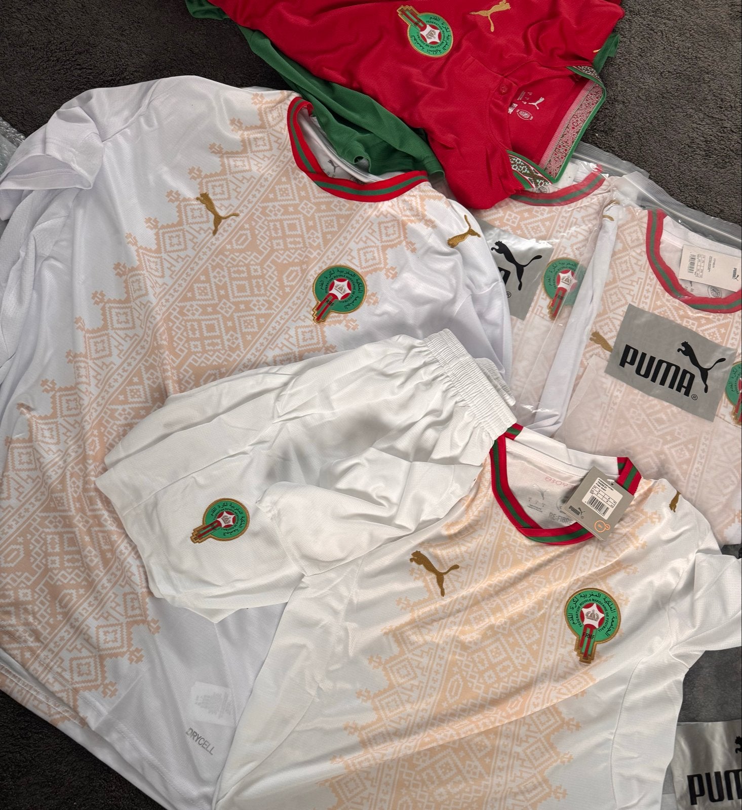 Marokko Voetbalshirt Wit - Diverse Maten Beschikbaar, Ophalen of Verzenden, Nieuw, Overige maten, Wit