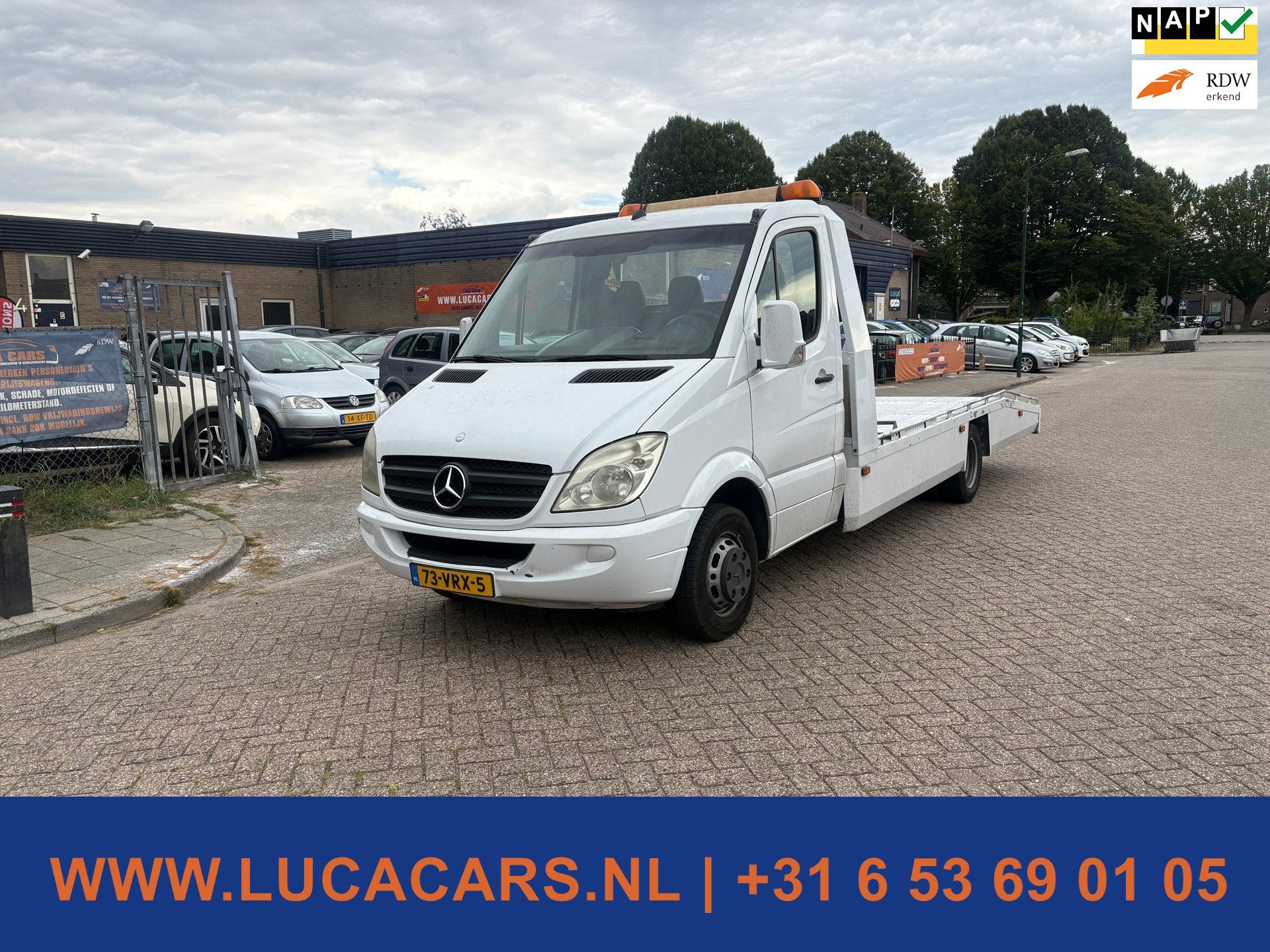 Mercedes-Benz Sprinter 518 3.0 CDI 432 DC Oprijwagen Autotra, Auto's, Automaat, Achterwielaandrijving, 2987 cc, Bedrijf