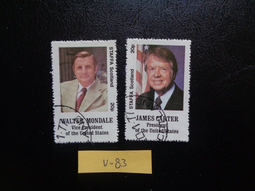 staffa / schotland - politici 1977 (v-83), Postzegels en Munten, Ophalen of Verzenden, Overige landen, Gestempeld