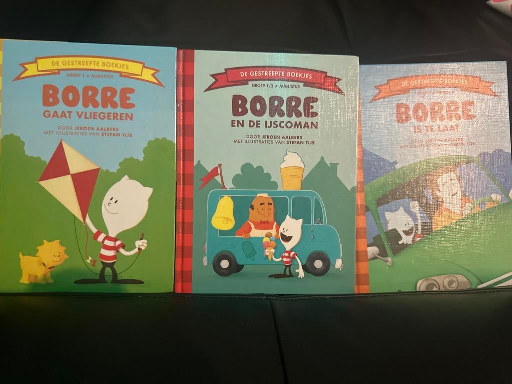 Borre Boekjes Set: Vliegeren, IJscoman, Te Laat (3 stuks), Ophalen of Verzenden, Zo goed als nieuw