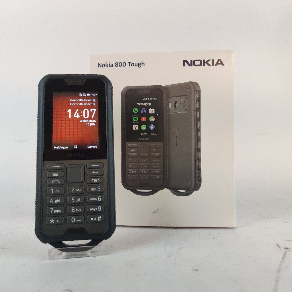 Nokia 800 Tough 4gb || Dual-sim || KaiOS 2.5 || Nu € 69.99, Zwart, Ophalen of Verzenden, Zo goed als nieuw, X