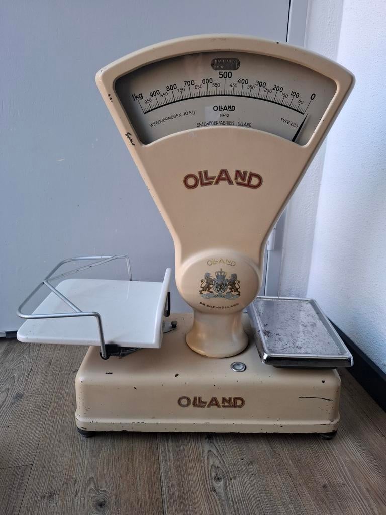 Vintage Olland Weegschaal - De Bilt Holland, Ophalen