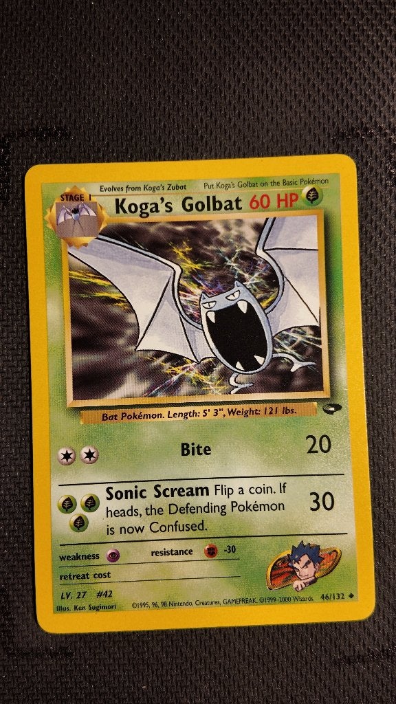 Koga's Golbat 46 Gym Challenge | Pokemon kaart, Ophalen, Zo goed als nieuw, Losse kaart