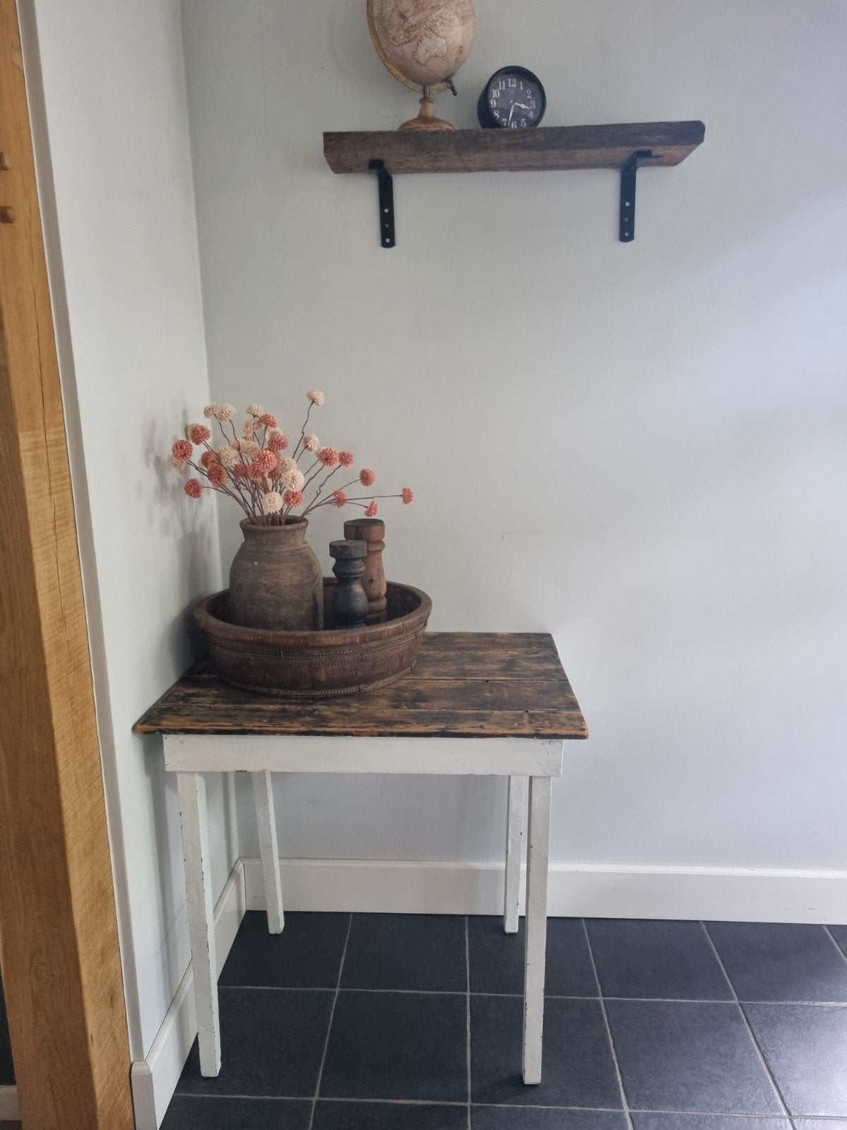 Brocant tafeltje, Ophalen, Gebruikt, 50 tot 100 cm, Rond
