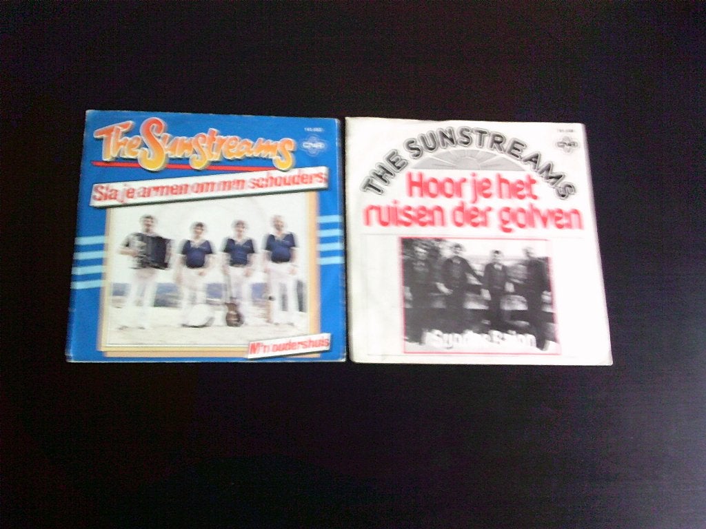 2 vinyl singles van the sunstreams, Cd's en Dvd's, Overige formaten, Ophalen of Verzenden, Zo goed als nieuw, Levenslied of Smartlap
