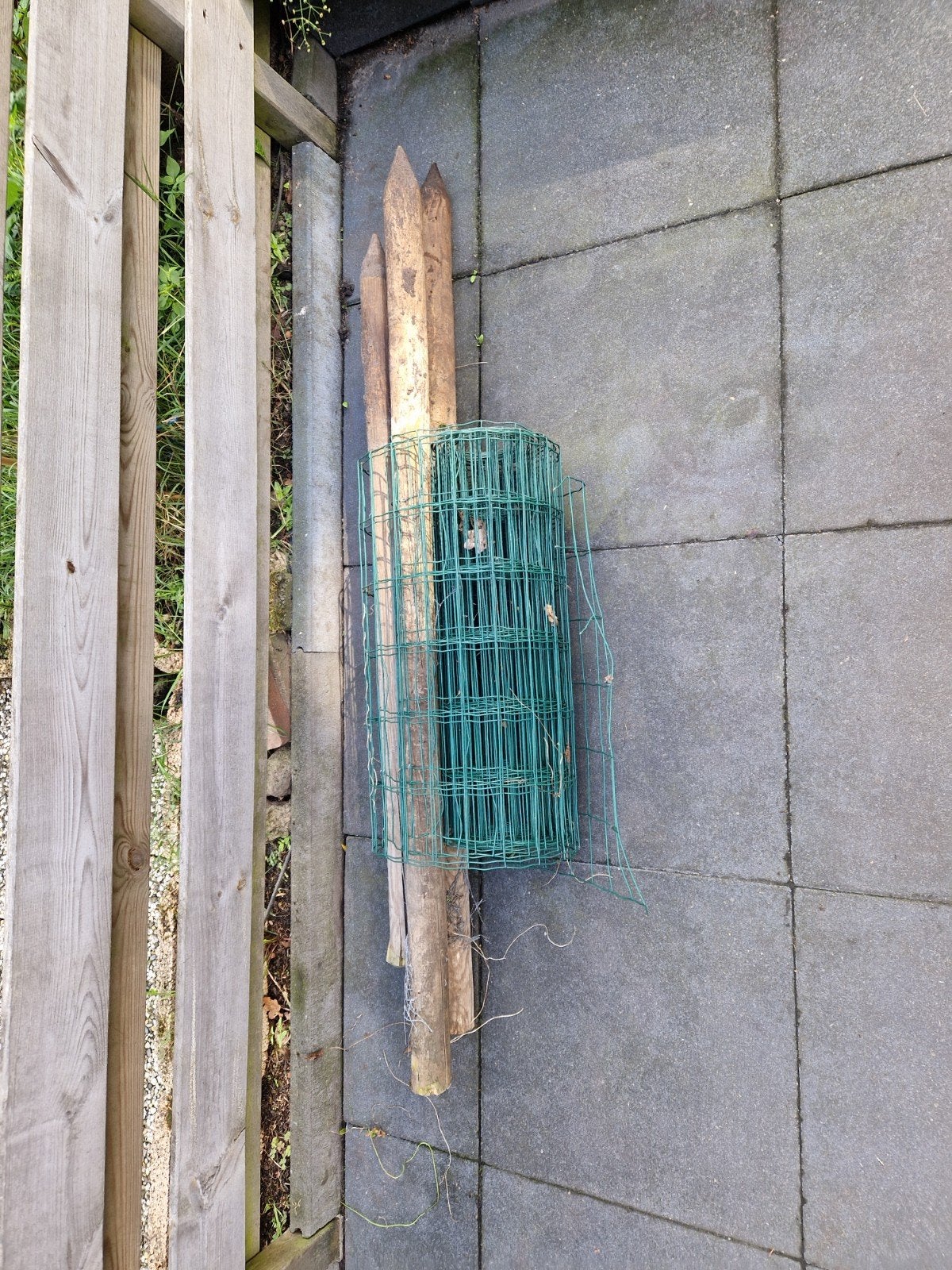 Gaashekwerk met palen - Ideaal voor tuin of erf, Tuin en Terras, Ophalen, Gebruikt, Overige materialen, Gaashekwerk