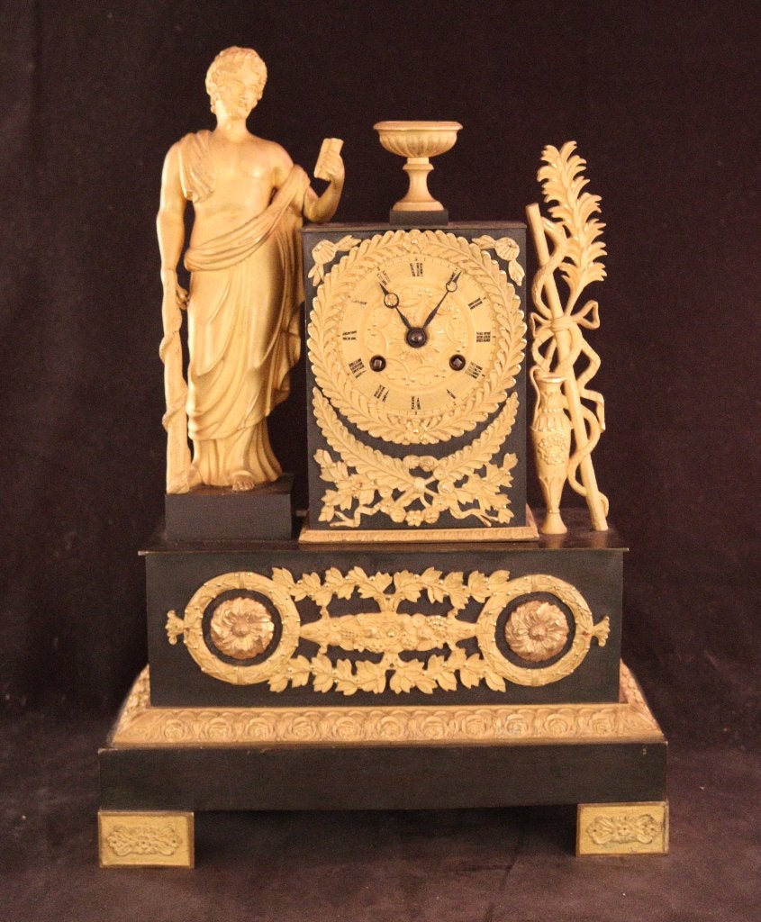 Mooie antieke Franse Empire pendule, Ophalen of Verzenden
