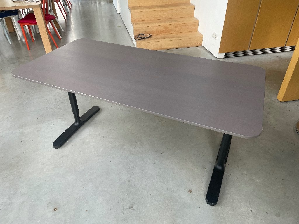 IKEA Bekant bureau (160x80 cm), Huis en Inrichting, Ophalen, 160 cm, Gebruikt, Hout