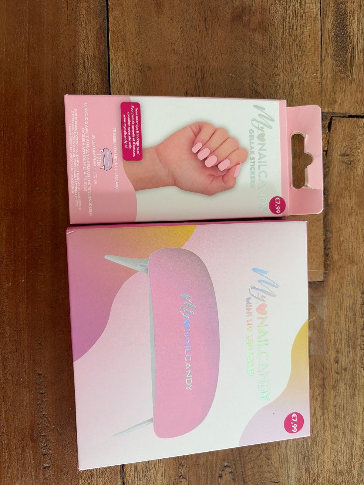 MyNailCandy Gellak Stickers & Mini UV LED Lamp, Verzenden, Nieuw, Overige typen