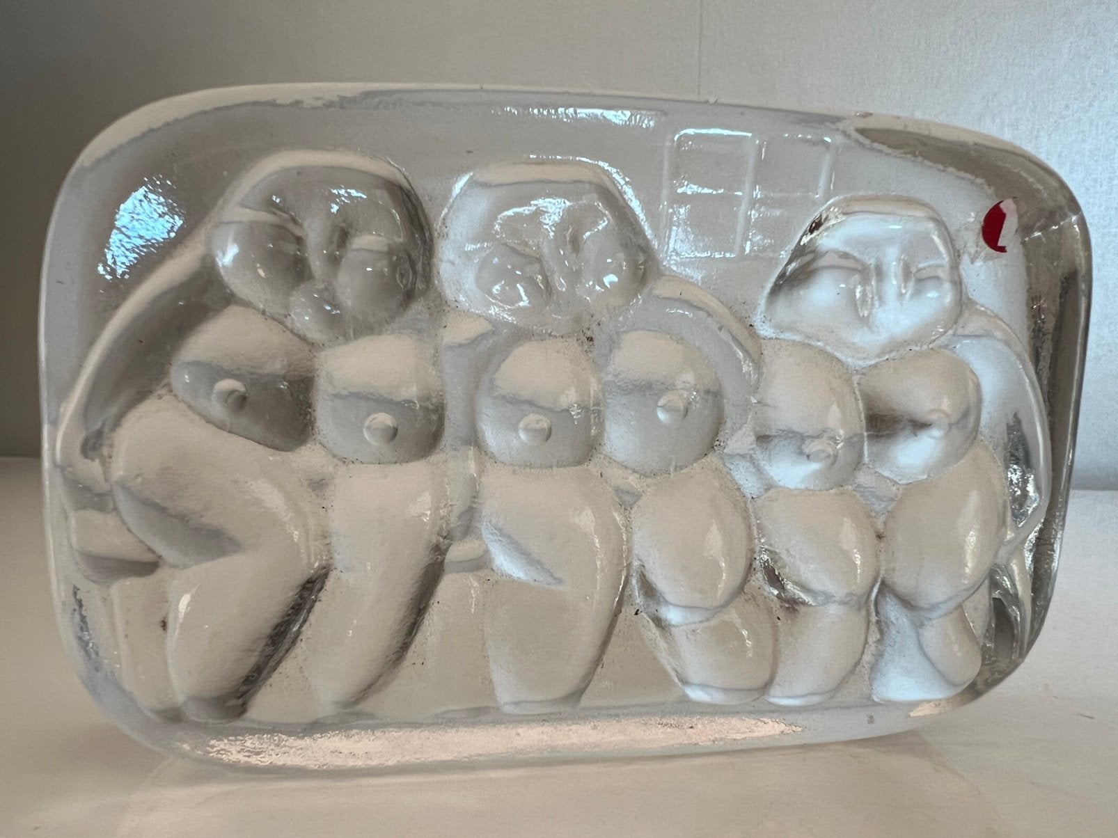 Vintage Iittala Paperweight Dames in ‘Sauna’ Jorma Vennola, Ophalen of Verzenden, Object, Glas