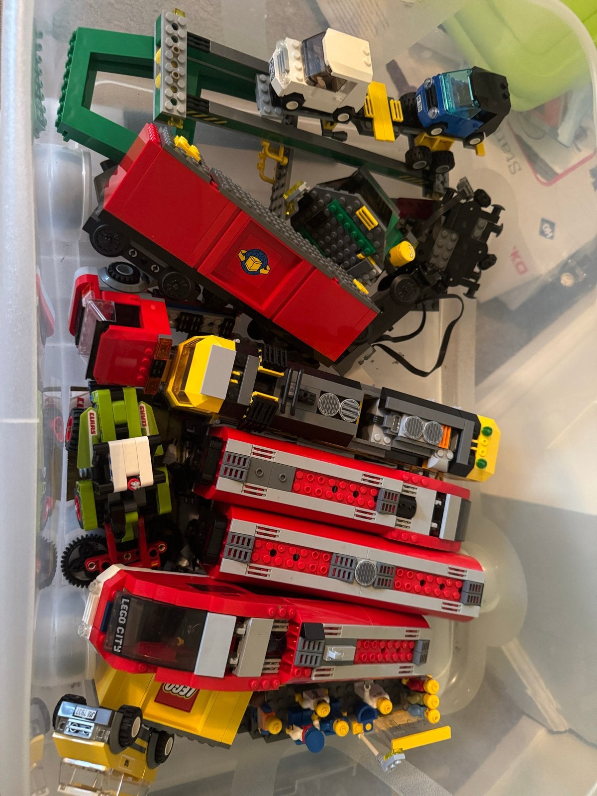 Grote LEGO spoorbaan met treinen en station (mogelijk incomp, Lego, Ophalen of Verzenden, Meerdere sets, Complete set