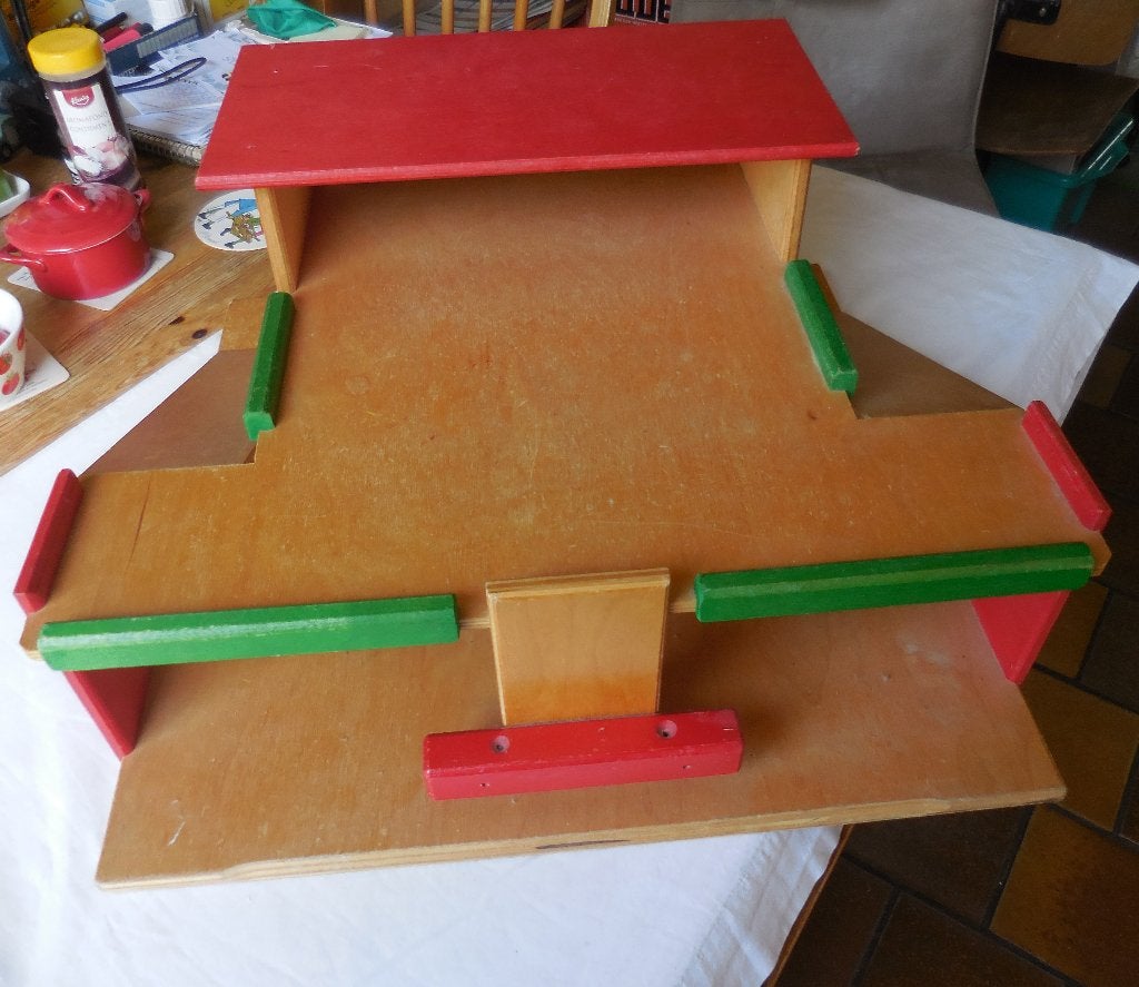 Houten speelgoed Auto garage, Ophalen, Gebruikt, Overige typen