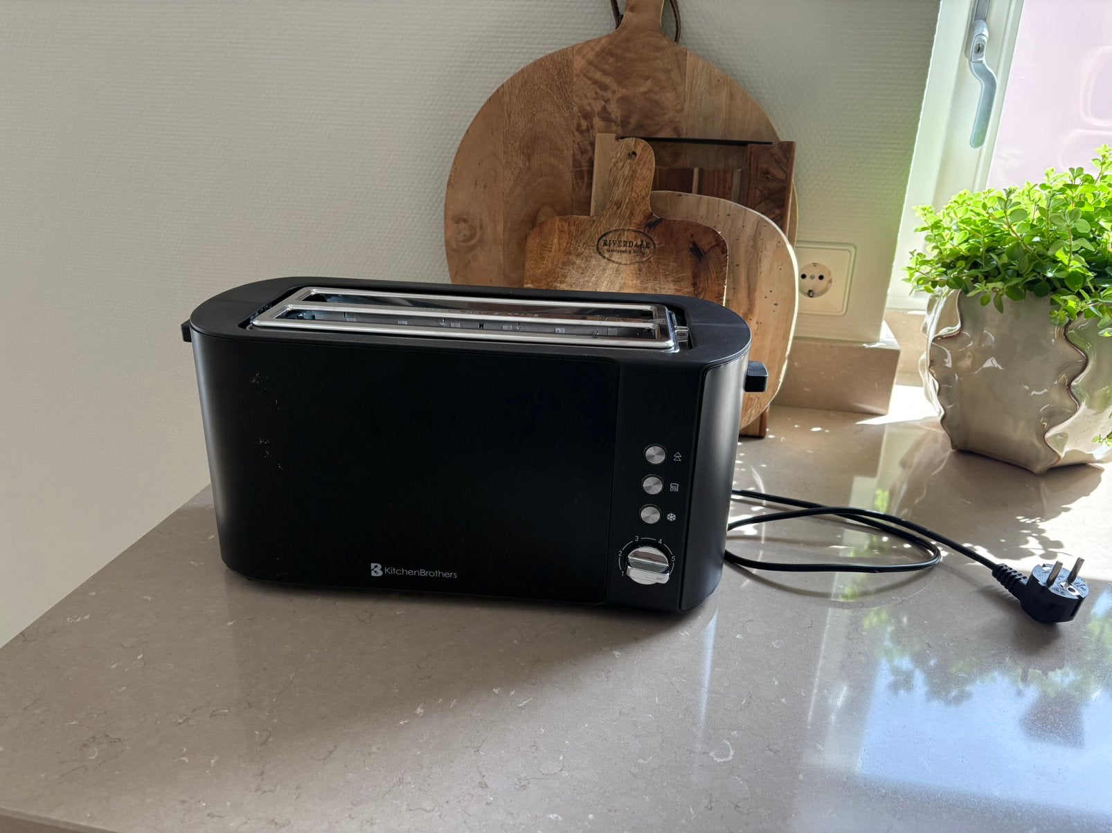 KitchenBrothers Broodrooster - Toaster - 6 Warmteniveaus, !, Gebruikt, !, Ophalen of Verzenden