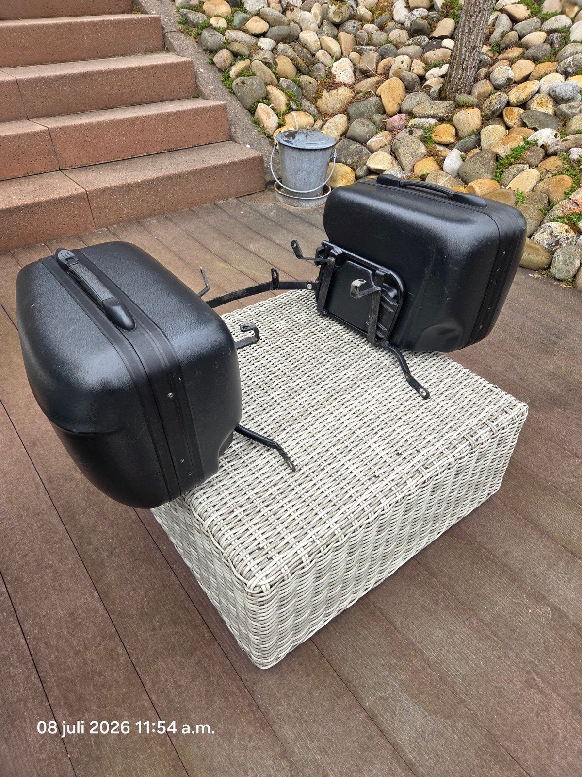 Zijkoffers originele Yamaha TDM 850, Ophalen