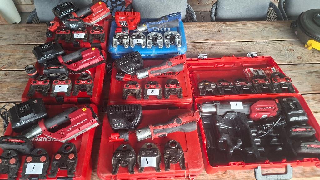 Accu perstangen Rothenberger compact, Geberit, Novopress Aco, ,, Ophalen of Verzenden, Zo goed als nieuw, ,