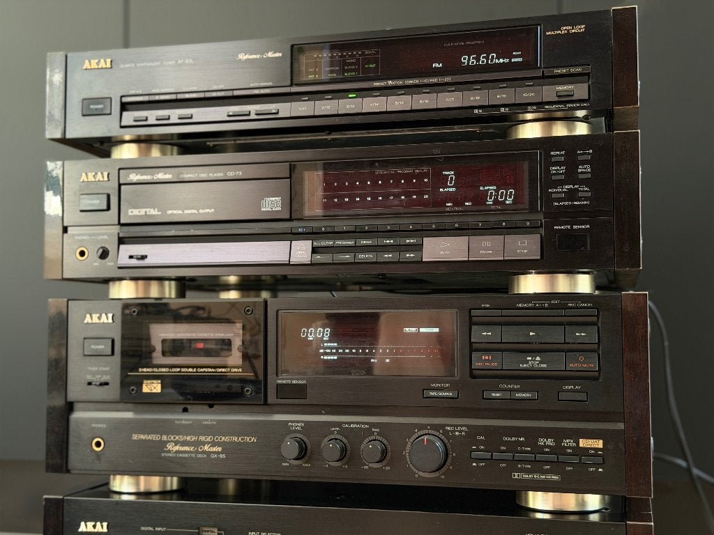 Akai Reference Master Hifi Set AKAI CD-73 GX-95 AT93L AM-93, Ophalen, Gebruikt, Tuner of Radio, Losse componenten