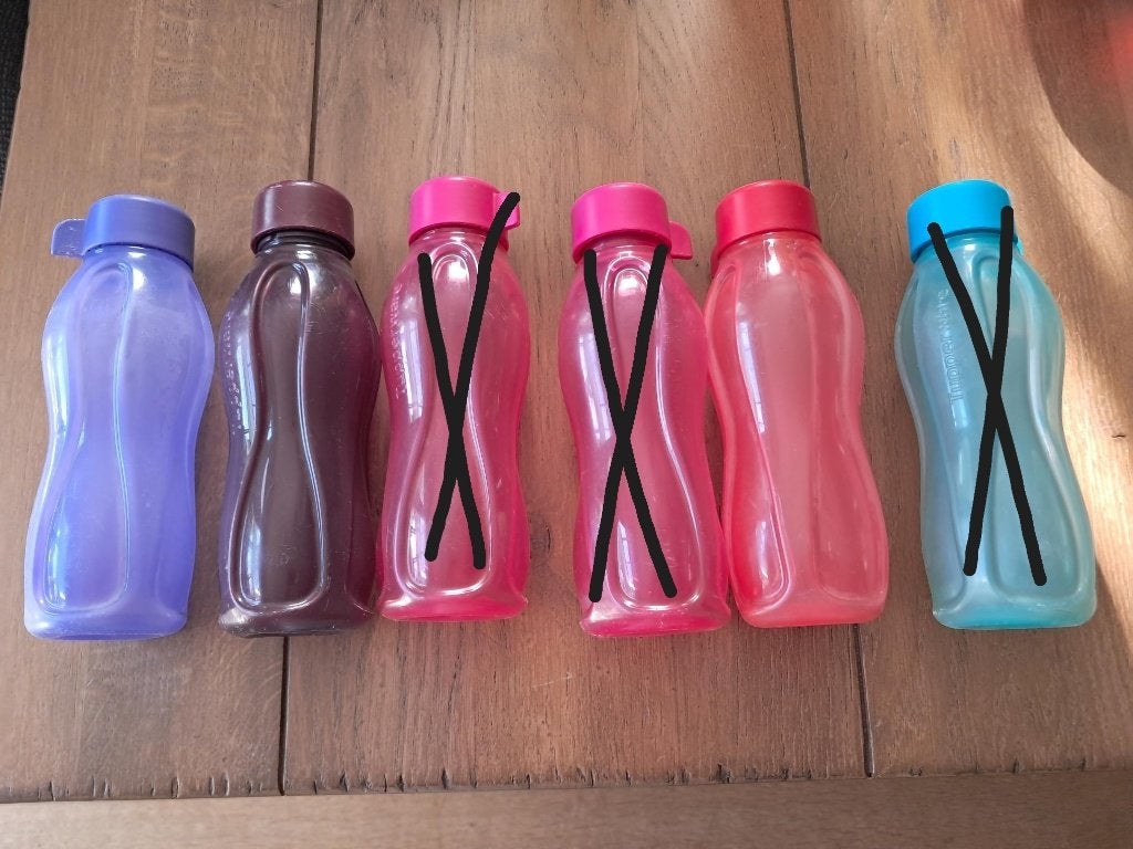 Tupperware ecofles 310 ml, eco easy 310 ml, schroefdop, Ophalen of Verzenden, Zo goed als nieuw, Overige typen